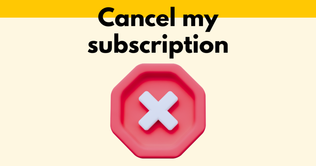 A graphic with “Changing my subscription plan” text. Underneath is a simple stylized graphic of a calendar with a dollar coin.
