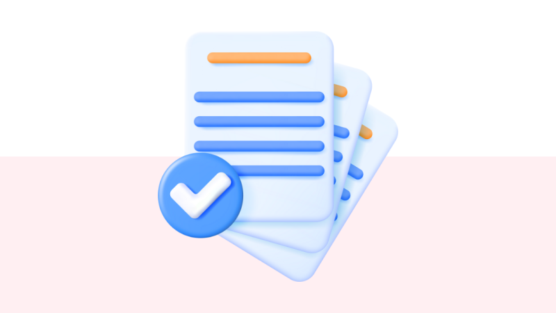 A simple stylized graphic depicting pages being rearranged.