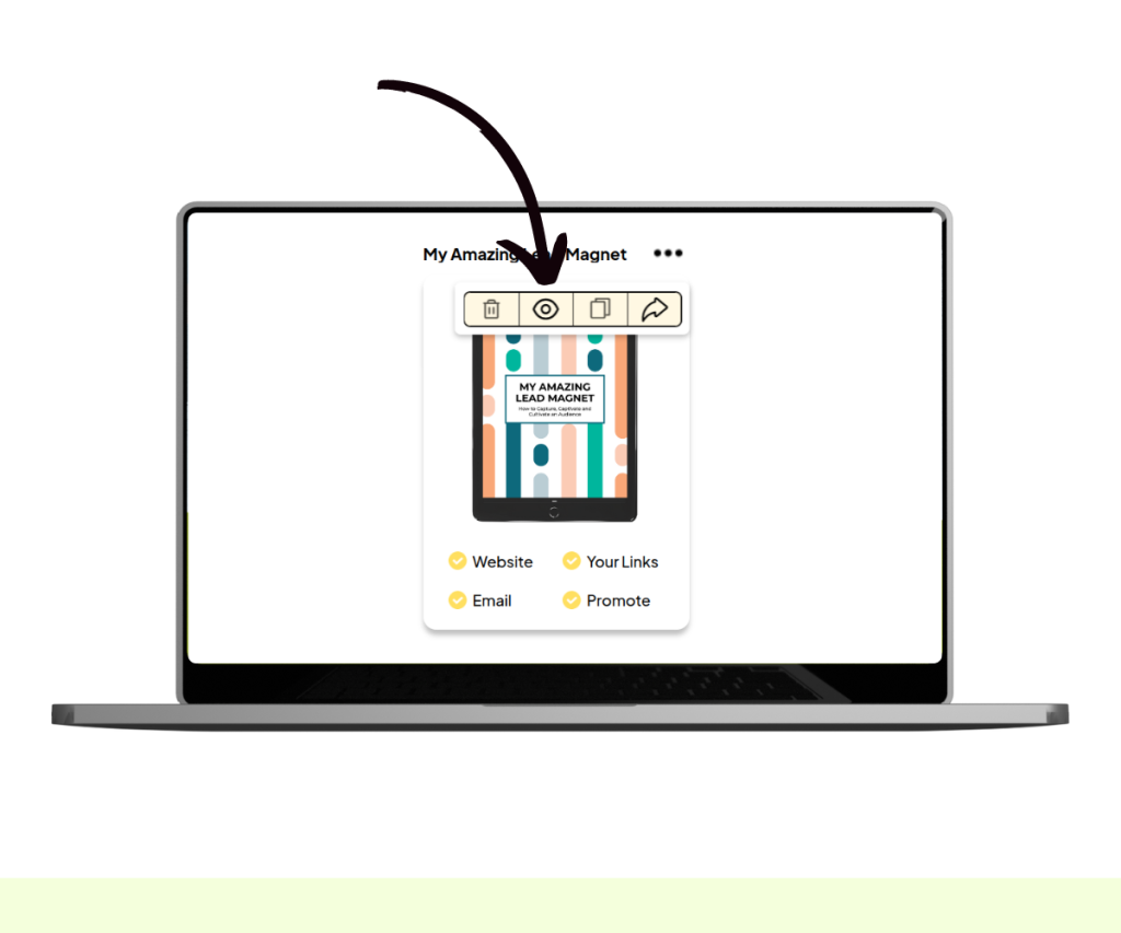A screenshot showing how to open the product editor.