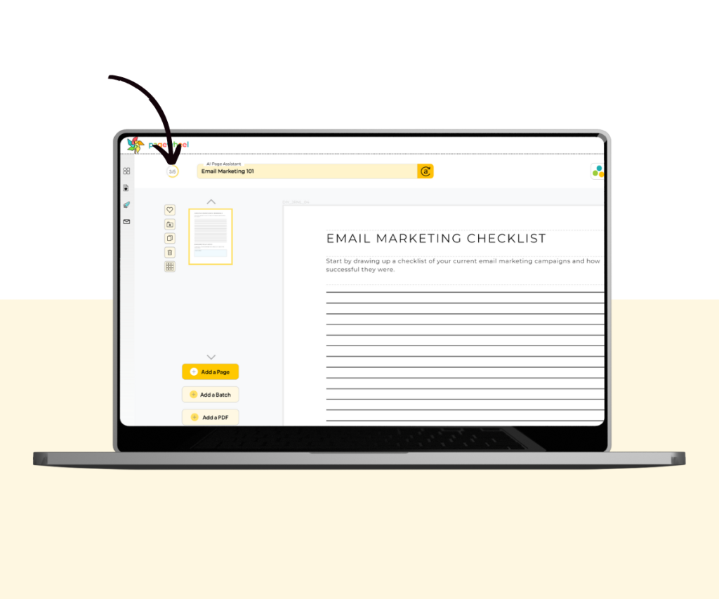 A screenshot showing step three of the product builder workflow.