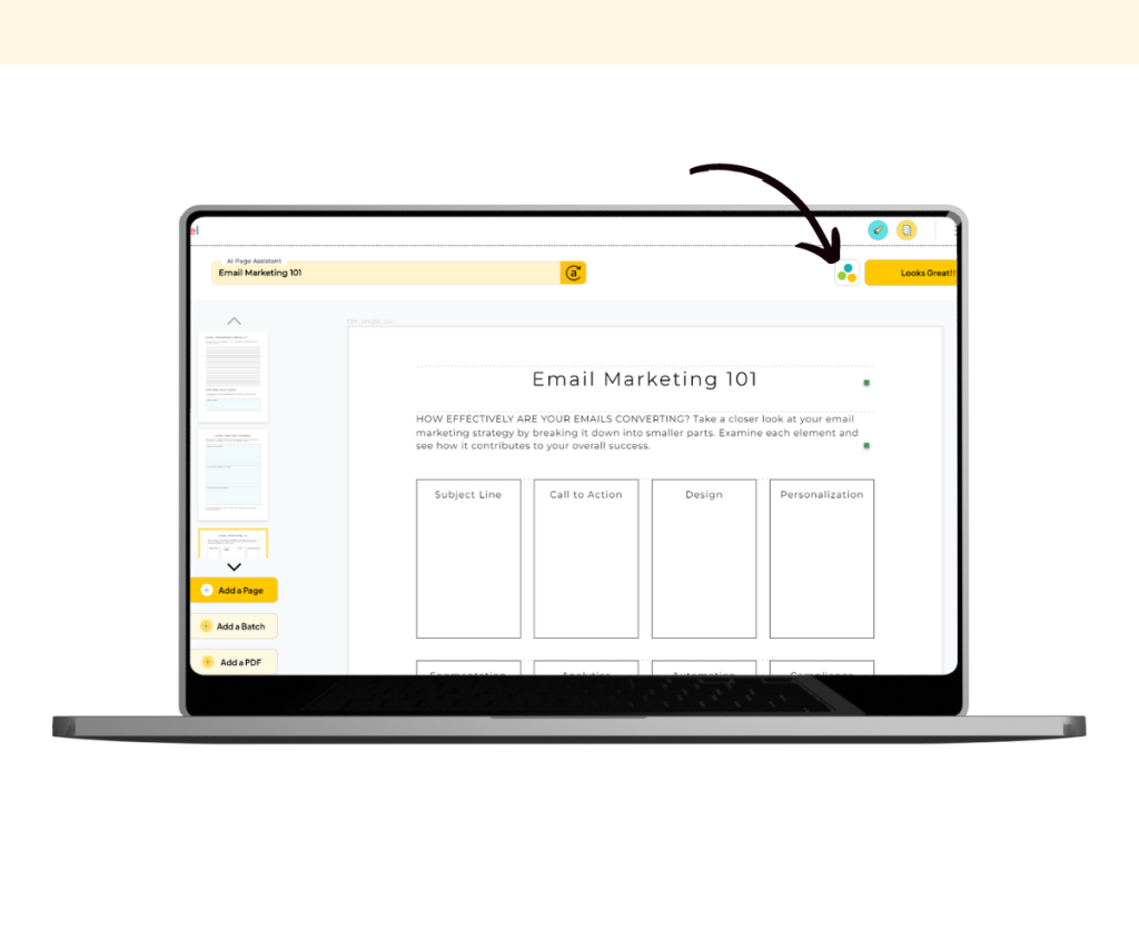 A screenshot showing how to change the brand colors of a digital product.