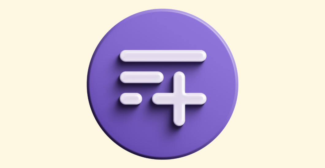 simple stylized graphic depicting adding a new section.