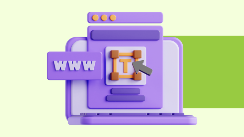 A simple stylized graphic depicting editing a subdomain.