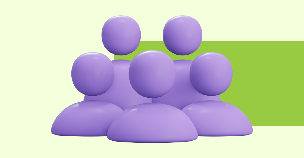 A simple stylized graphic of a product community.
