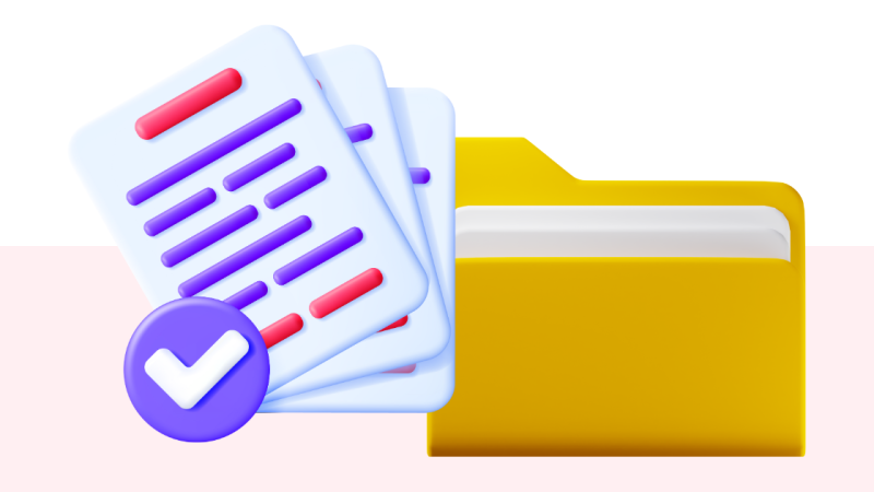 A simple stylized graphic depicting saving and publishing.
