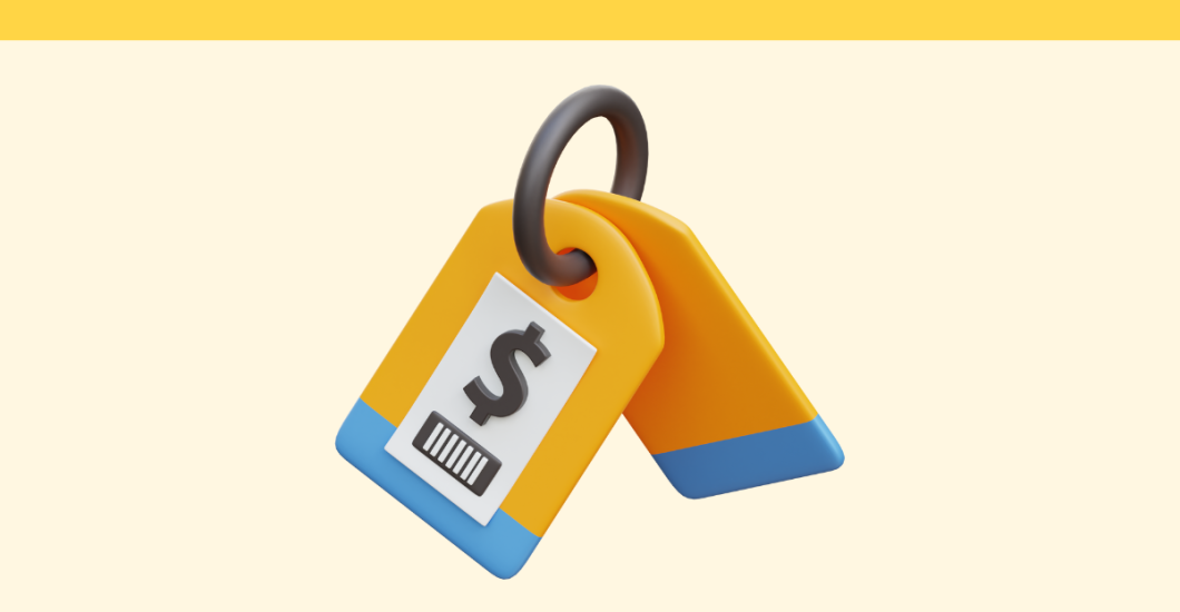 "Pricing Your Products & Services" pricetag icon on a yellow background