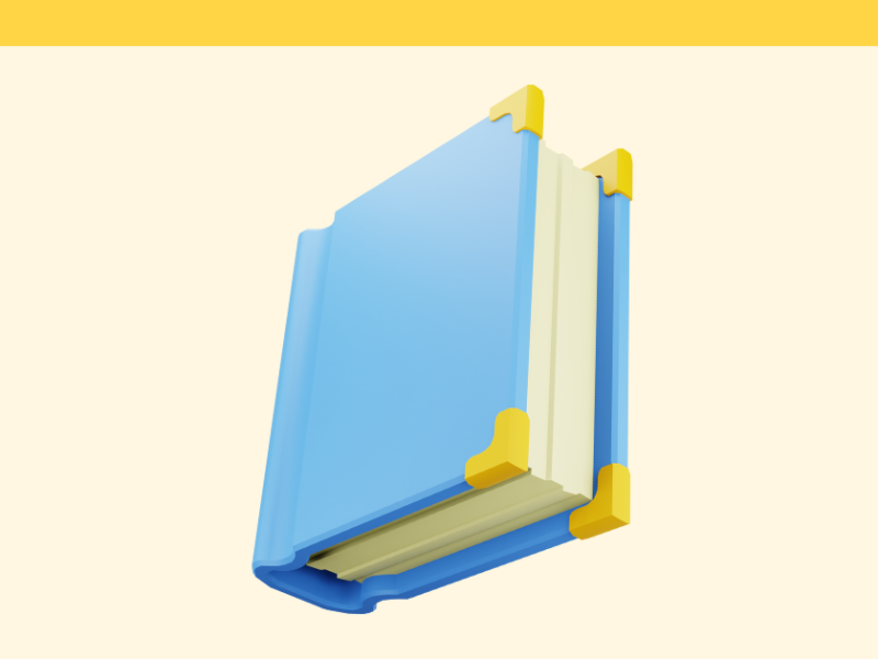 book icon on yellow background
