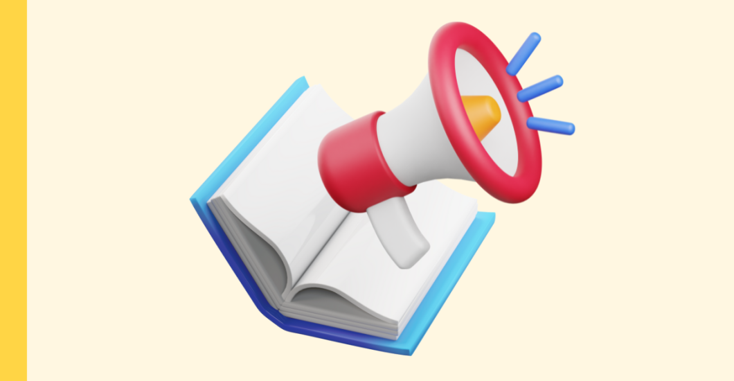 icon of book with megaphone