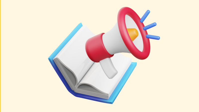 icon of book with megaphone