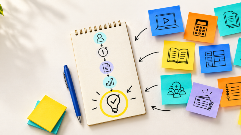 digital product ideas from post it note sketches to launch idea