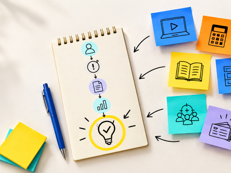 digital product ideas from post it note sketches to launch idea
